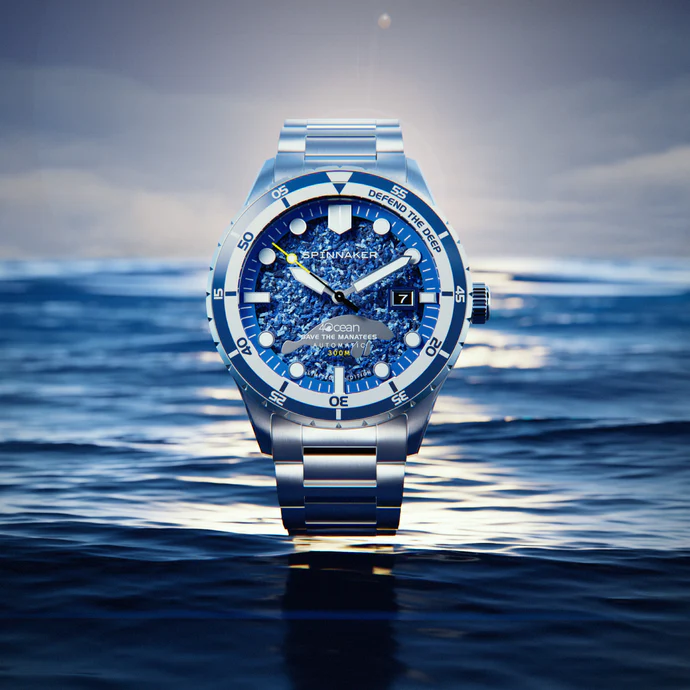 4ocean spinnaker dive watch in blue